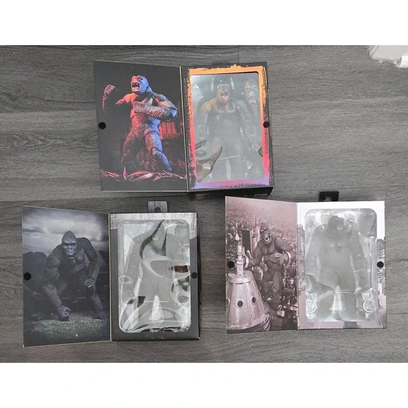 NECA King Kong 7 Scale Action Figure Lot (Set of 3) New